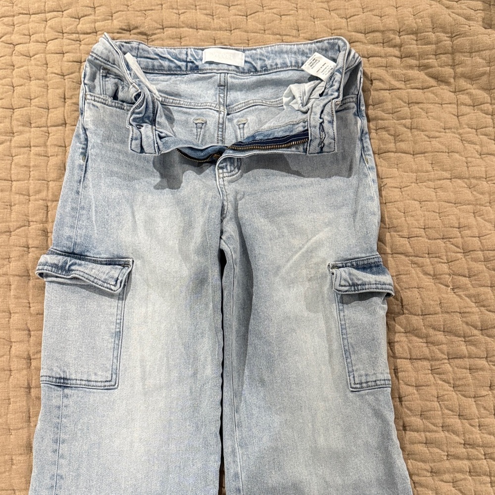 Women's Denim Cargo Jeans